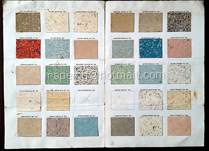 แคตตาล็อคสีพ่นชนิดมีลายในตัว (ไม่ได้ขายสี) Plextone Made in U.S.A.