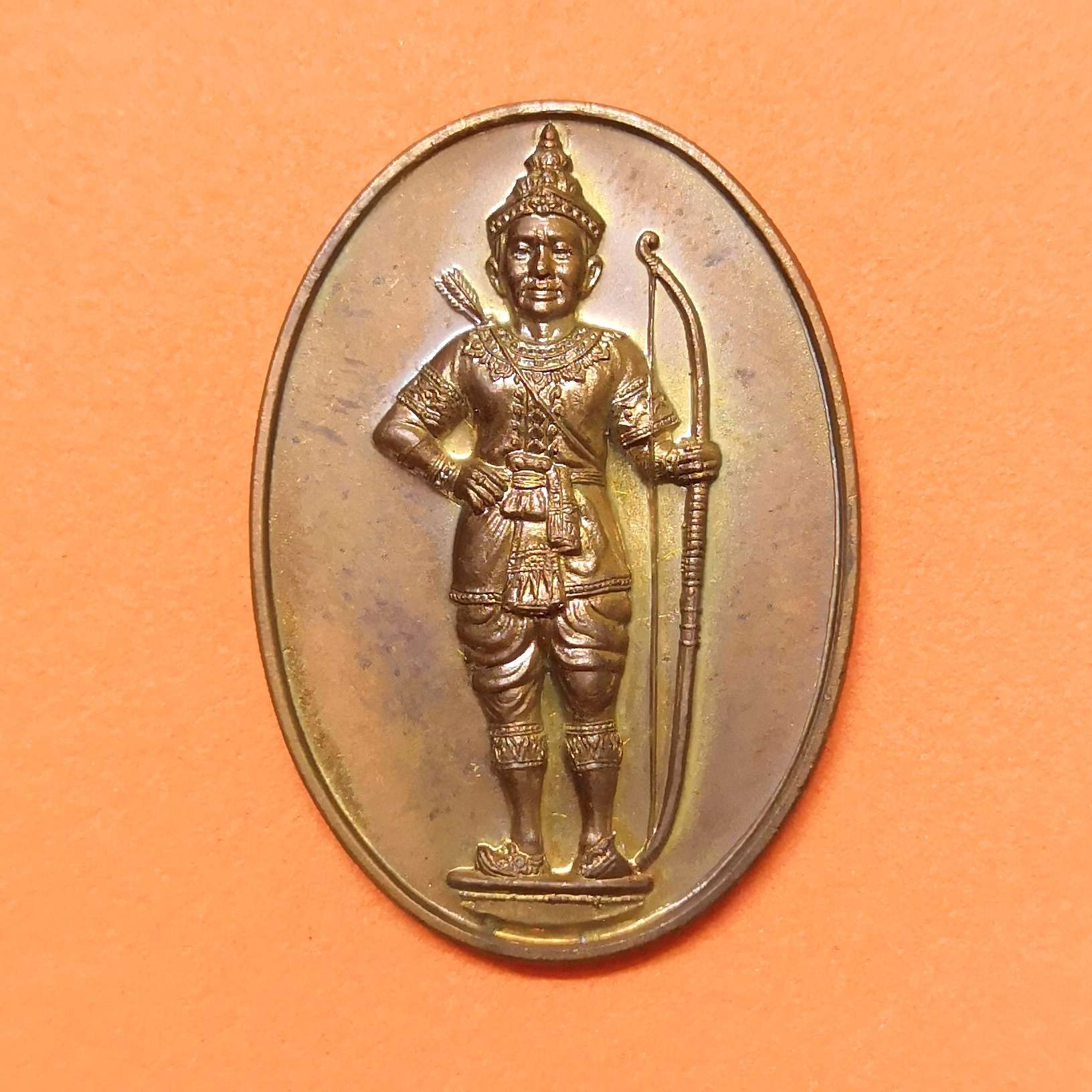 เหรียญ พระเจ้าพรหมมหาราช ที่ระลึกการสร้างพระบรมราชานุสาวรีย์ อ.แม่สาย เชียงราย พศ 2544