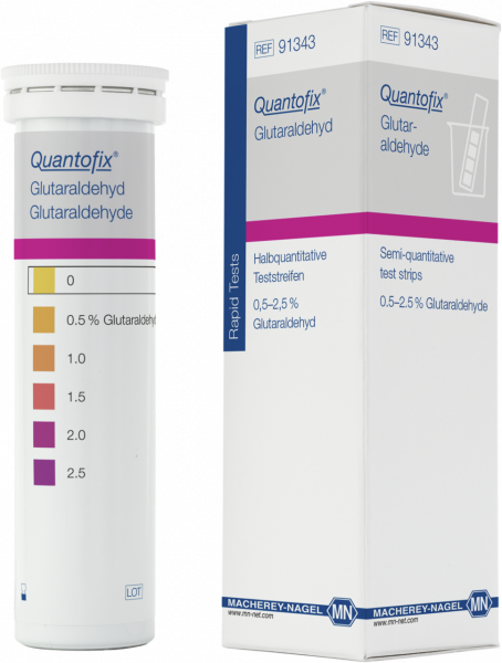 QUANTOFIX® Glutaraldehyde 91343 กระดาษทดสอบกลูตาราลดีไฮด์