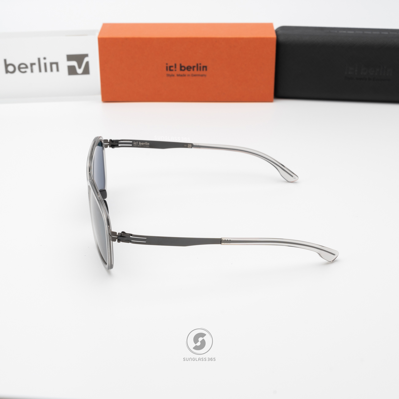 แว่นกันแดด IC BERLIN Jacob Sky Grey HD Gunmetal