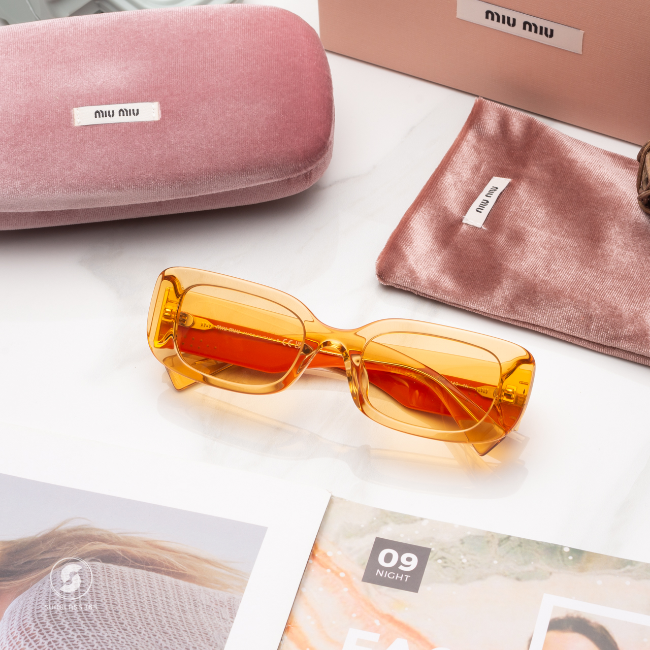 แว่นกันแดด Miu Miu MU08YS 12M10B