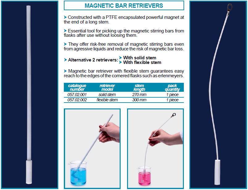 แท่งดูดแม่เหล็กกวนสาร MAGNETIC BAR RETRIEVER - ISOLAB