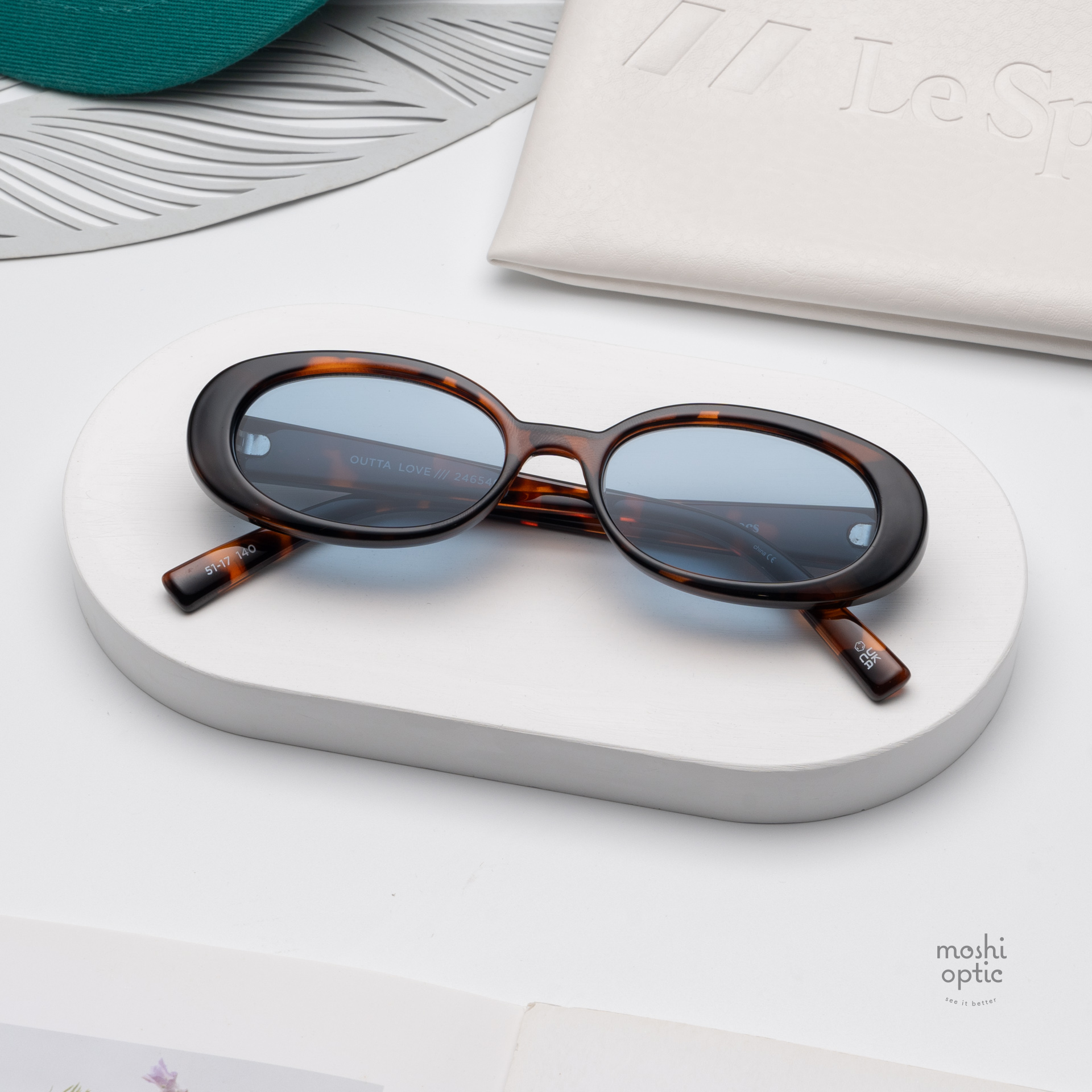 แว่นกันแดด Le Specs LSP2465409 Outta Love Teal Tint