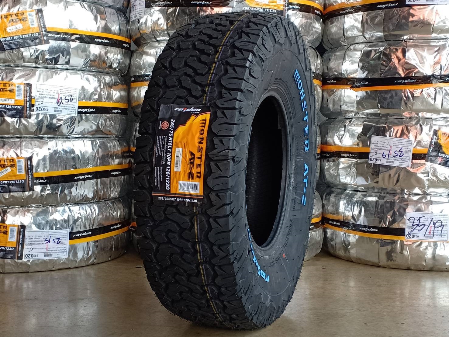 ยางใหม่ MONSTER AT2 285/75-16 ปี19 ราคาถูก