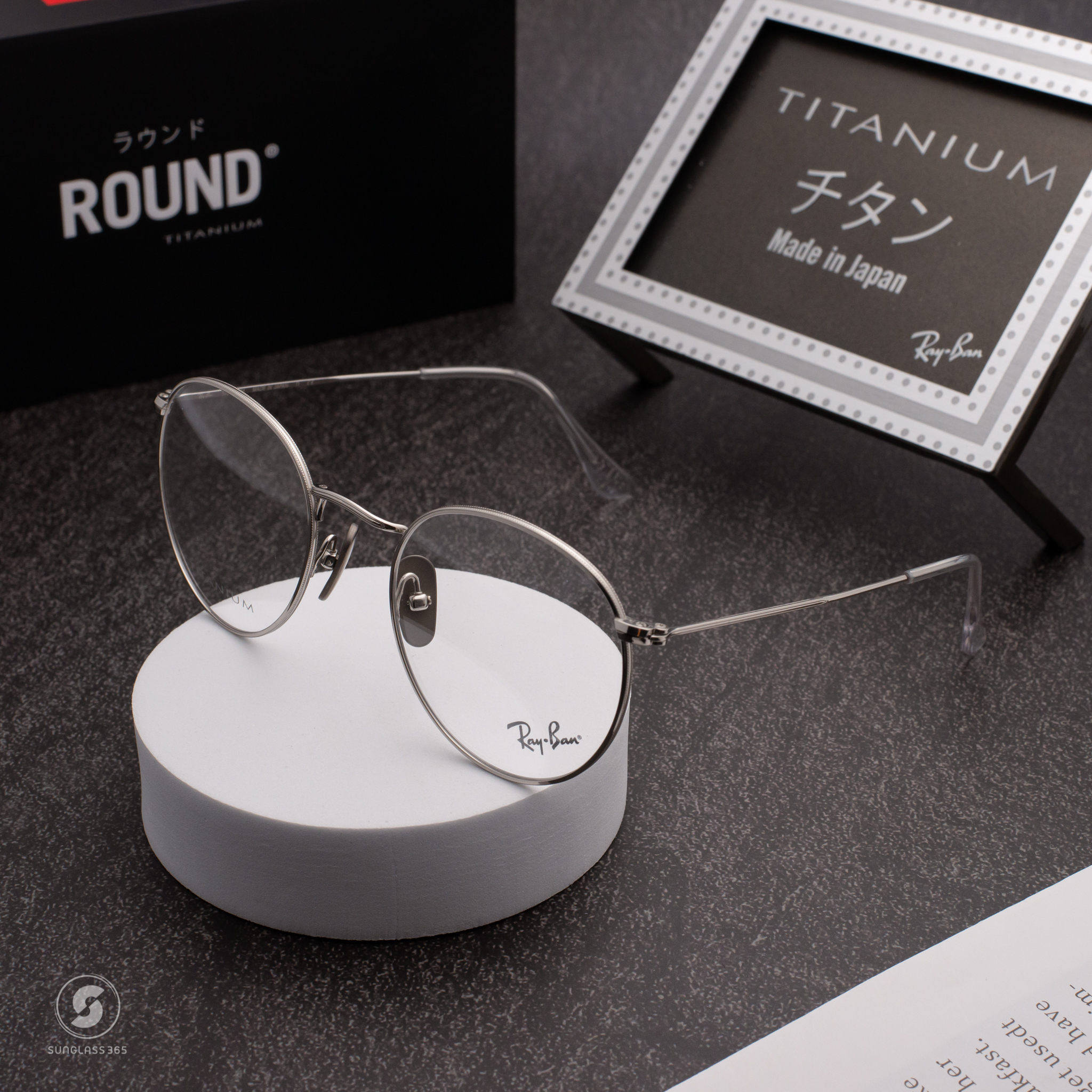 Ray-Ban RX8247V Round Titanium 1224 Silver