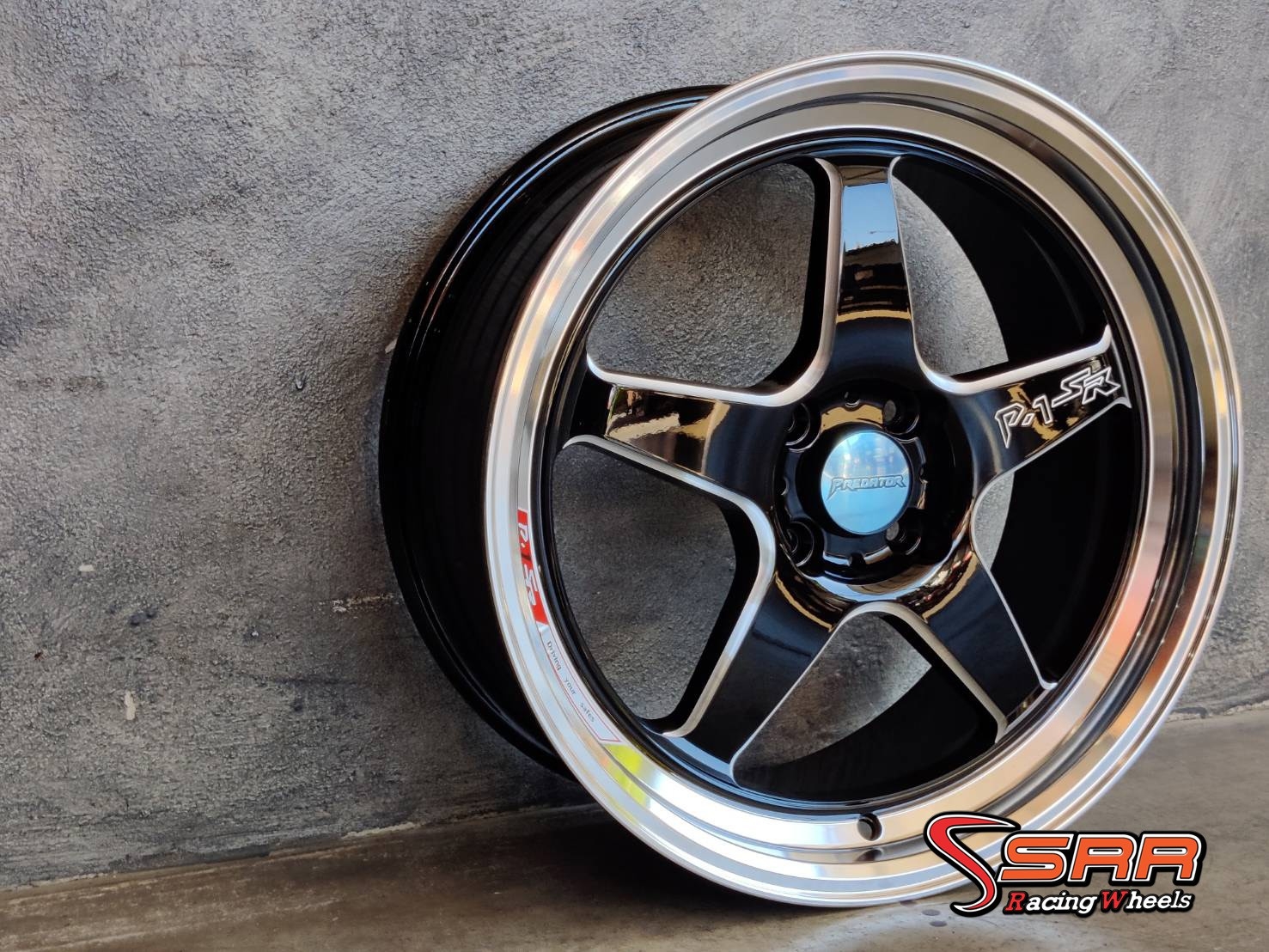 PREDATOR PD32 17X7.5 4X100 ET40 ดำขลิบเงิน