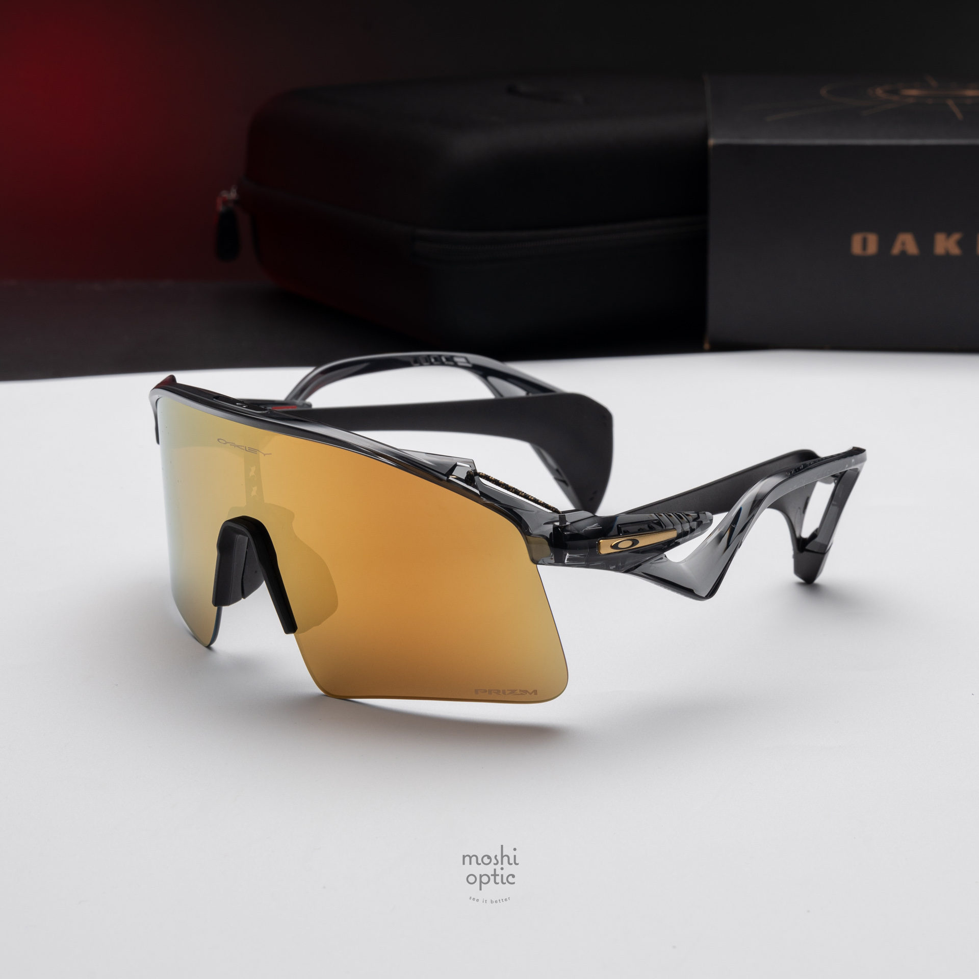 OAKLEY STUNT WING OO9519-02 Grey Smoke Prizm 24K
