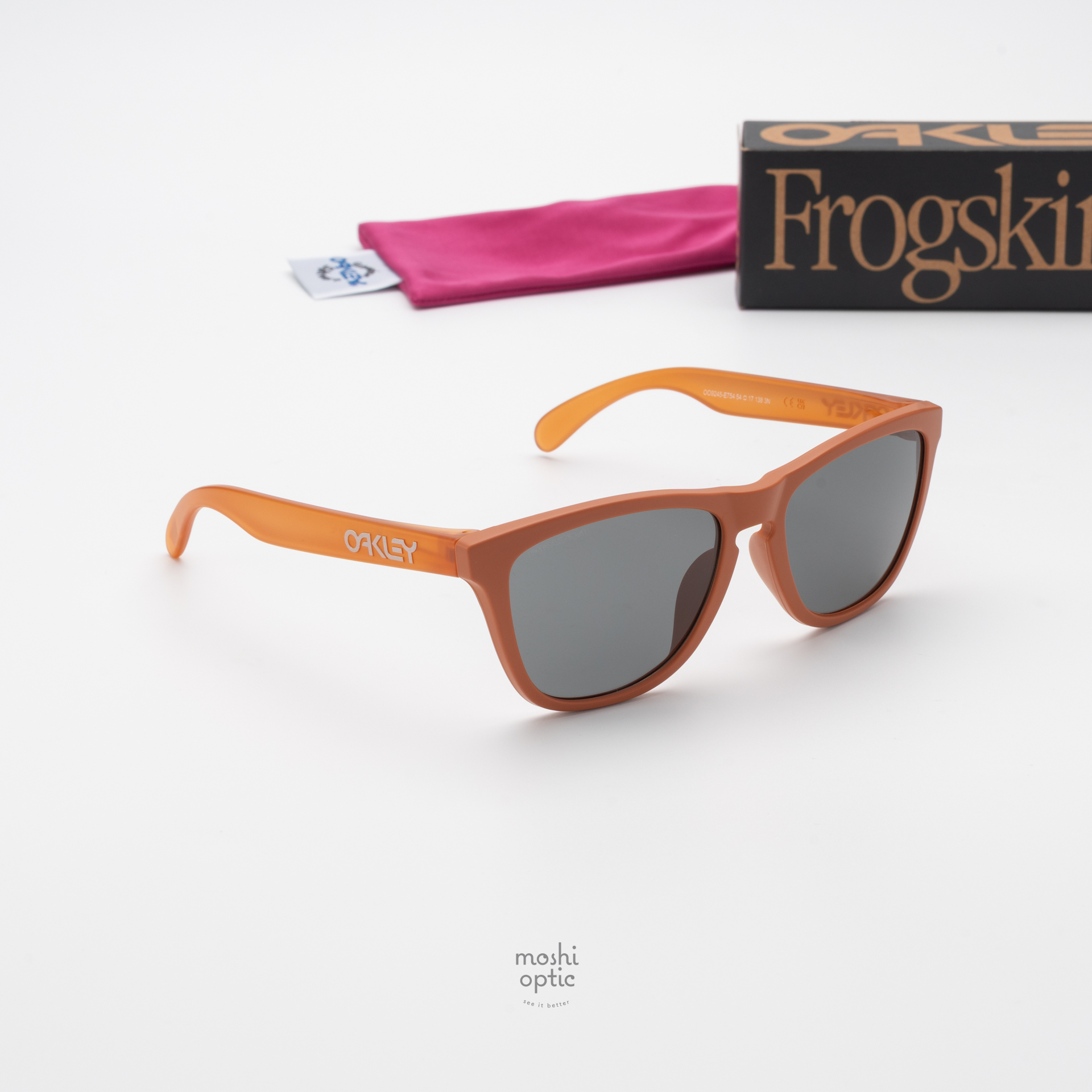 Oakley Frogskins OO9245-E7 Matte Ginger Prizm Grey