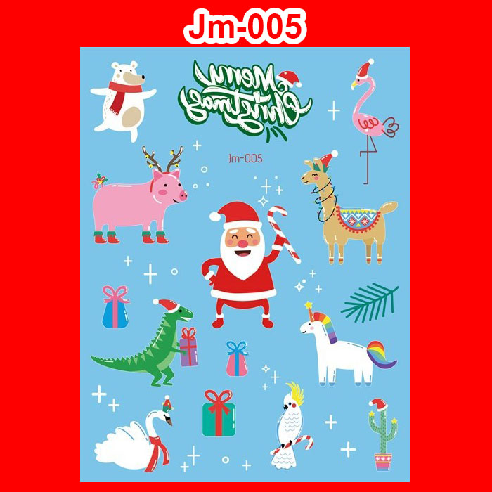 Tattoo Christmas สติ๊กทูคริสต์มาส แทททู #B