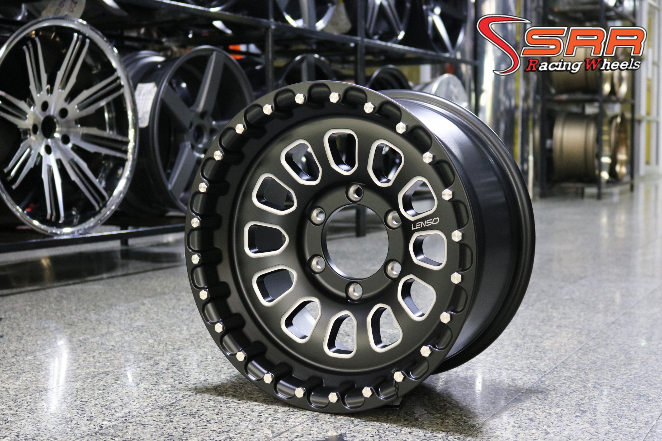 ล้อแม็กซ์แท้ LENSO MAX-MONSTER ขอบ16 กว้าง8.5 PCD6X139.7 offset+0