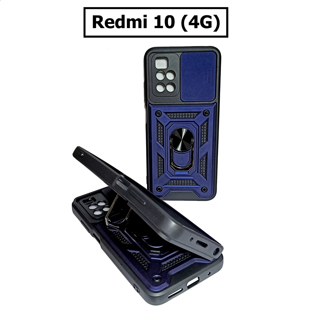 เคส Redmi 10 - เคสเรดมี กันกระแทก สไลด์ปิดกล้อง ขาตั้งแม่เหล็ก