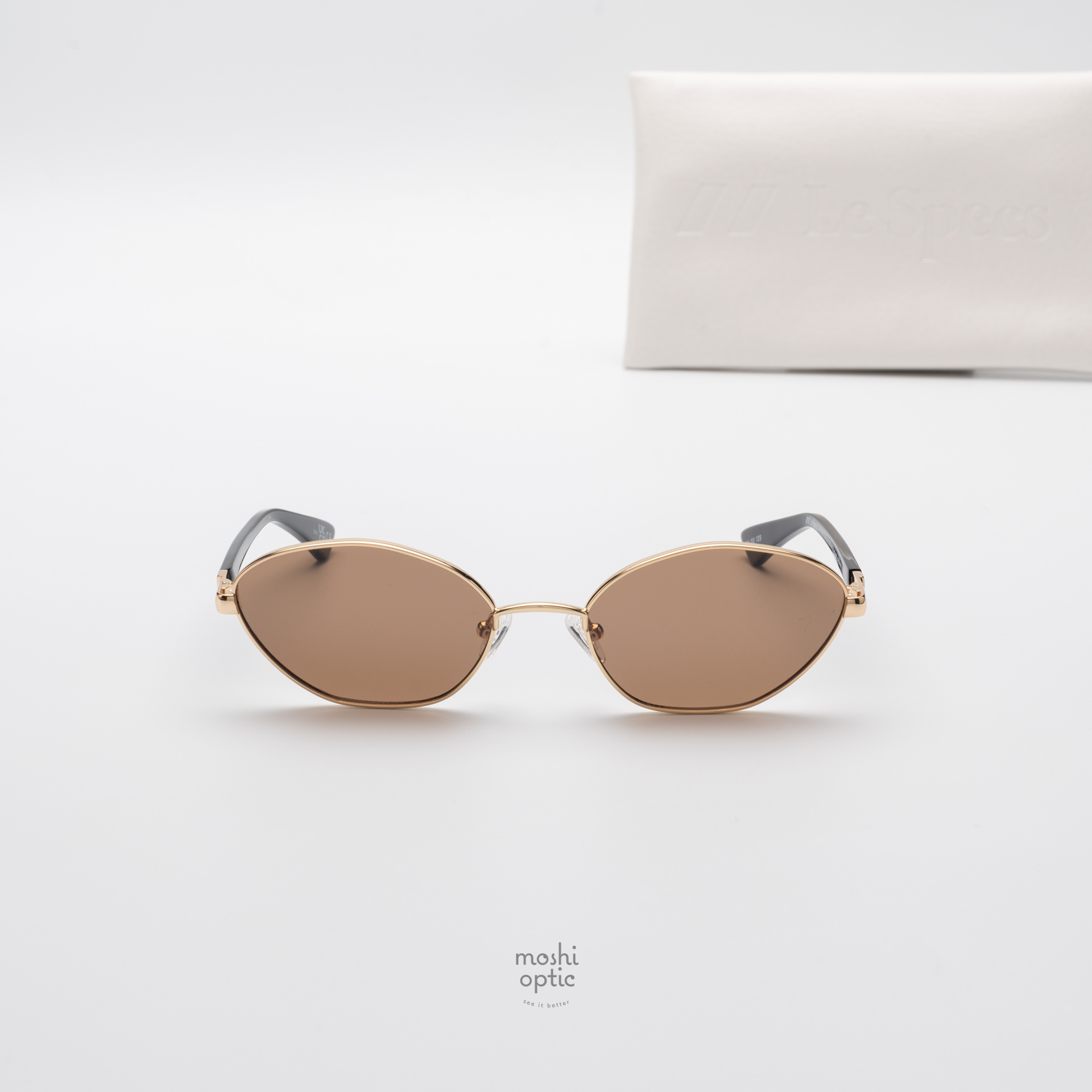 แว่นกันแดด Le Specs LSU2552231 LE BEBE Gold Crimson Tint สำเนา