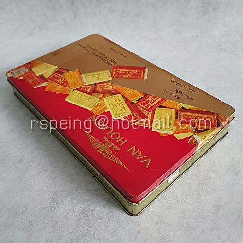กล่องช็อกโกแลต Van Houten Milk Chocolate Neapolitans Milk, Mocha & Orange ยุุค 90