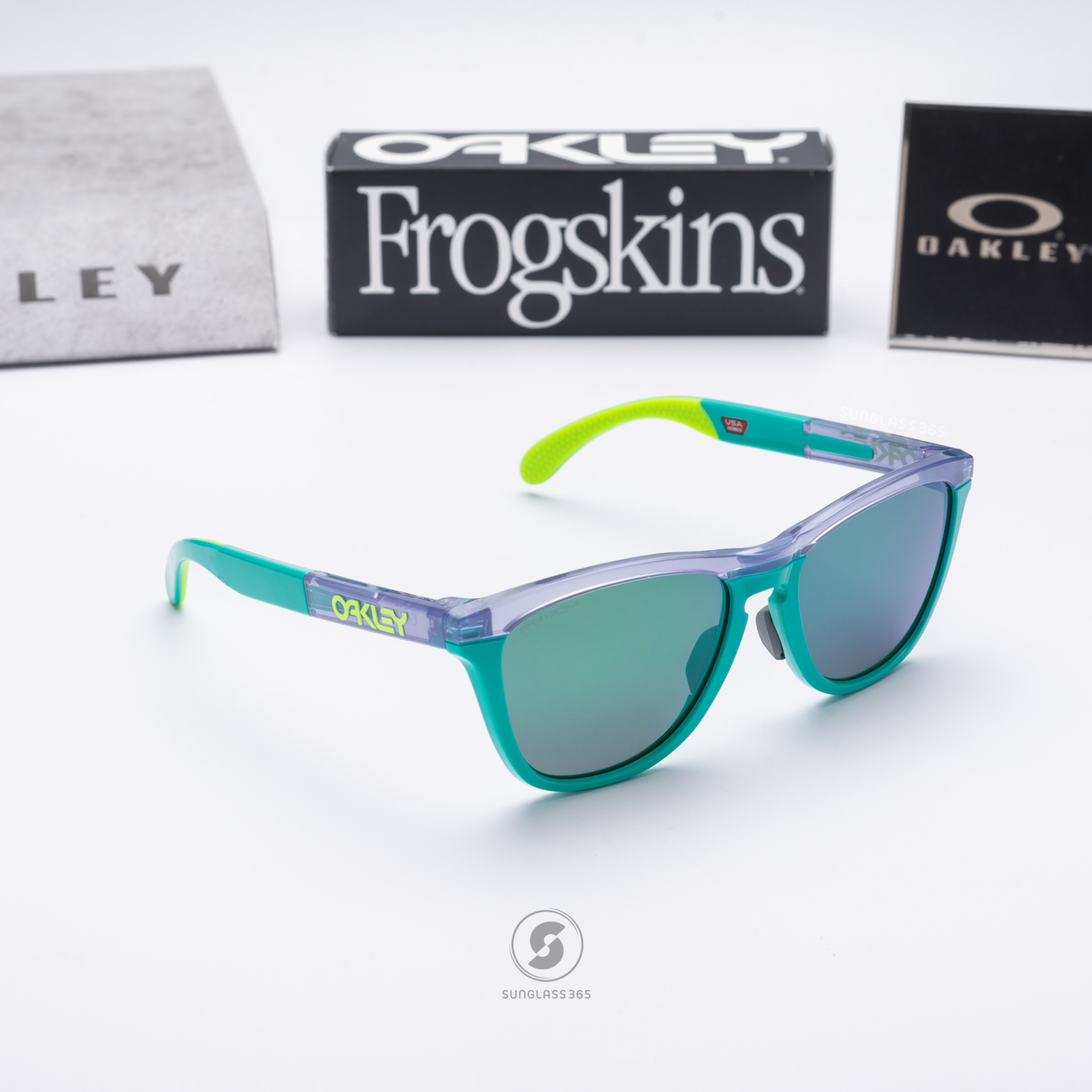 Oakley Frogskins Range A OO9284A-06 Lilac/Celeste Prizm Jade
