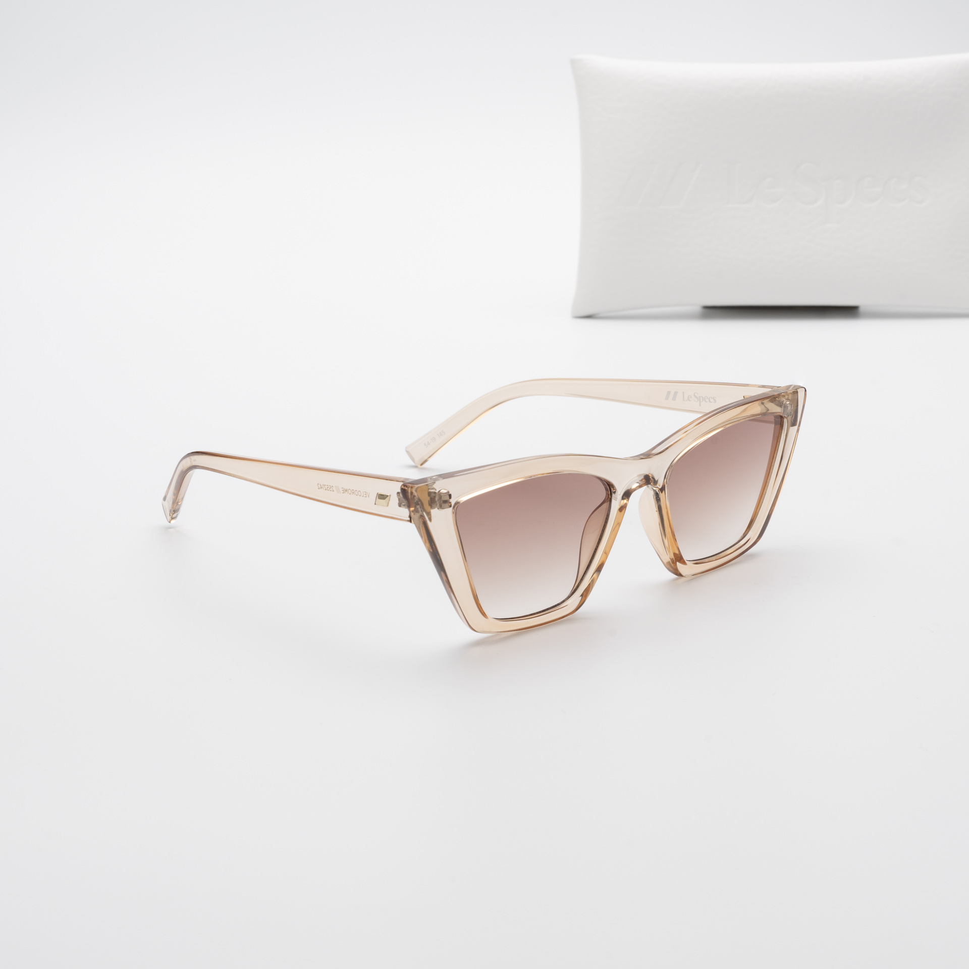 แว่นกันแดด Le Specs LSP2552142 VELODROME Vanilla Brown Clear Brown Gradient