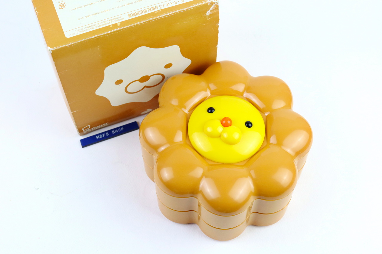 กล่องใส่ของพลาสติก Mister Donut รูปสิงโต PON DE LION ปี 2007