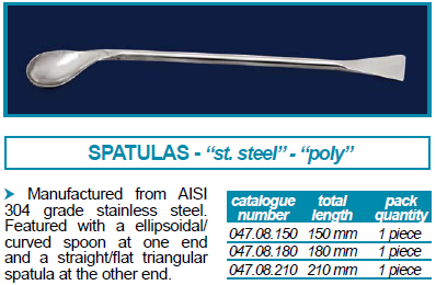 ช้อนตักสาร SPATULA - ISOLAB