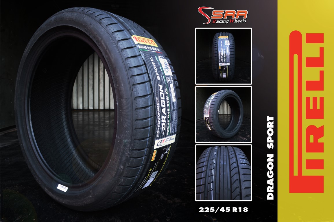 #แนะนำยางใหม่ #คุณภาพดีเยี่ยม #ราคาสุดคุ้ม #PIRELLI_DRAGON_SPORT 225/45R18 ปี18