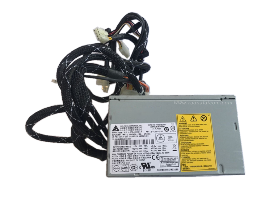 เพาเวอร์ ซัพพลาย HP Proliant ML350e G8 460W ราคา พิเศษ Power Supply HP Proliant ML350e G8 DPS-460DB-6 A ตรงรุ่น