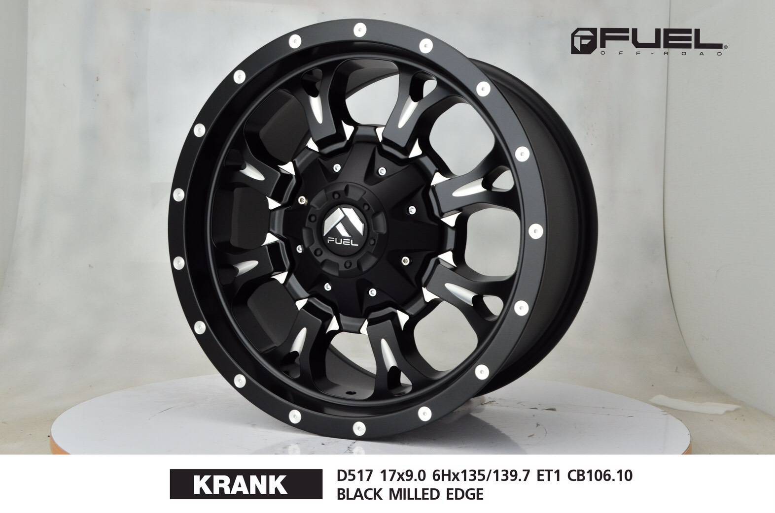 ล้อแม็ก USA. แท้ FUEL KRANK D517 17x9 6x135/6x139.7 ET+1 ราคาพิเศษ