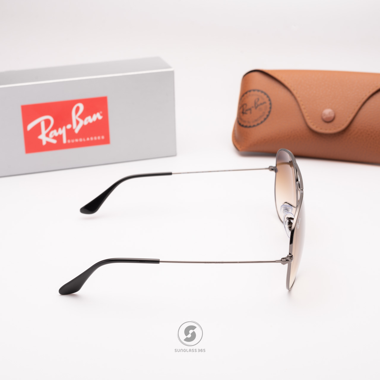 Ray Ban RB3025 004/51 Aviator Gunmetal Brown Gradient