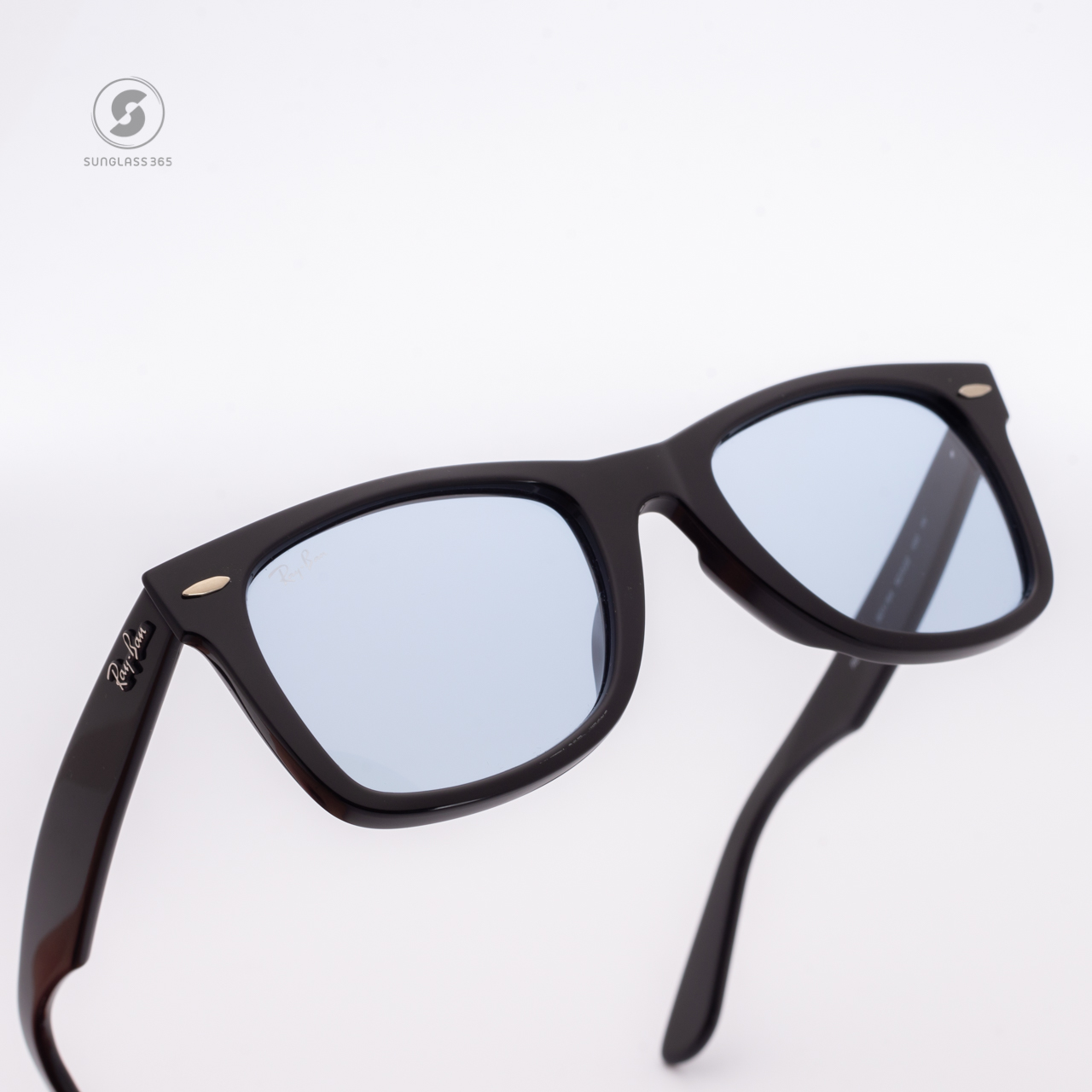 Ray Ban Wayfarer RB2140F 901/64 Black Blue/Grey Classic