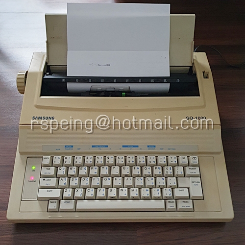 เครื่องพิมพ์ดีดไฟฟ้า Samsung รุ่น SQ-1000 ไทย-English