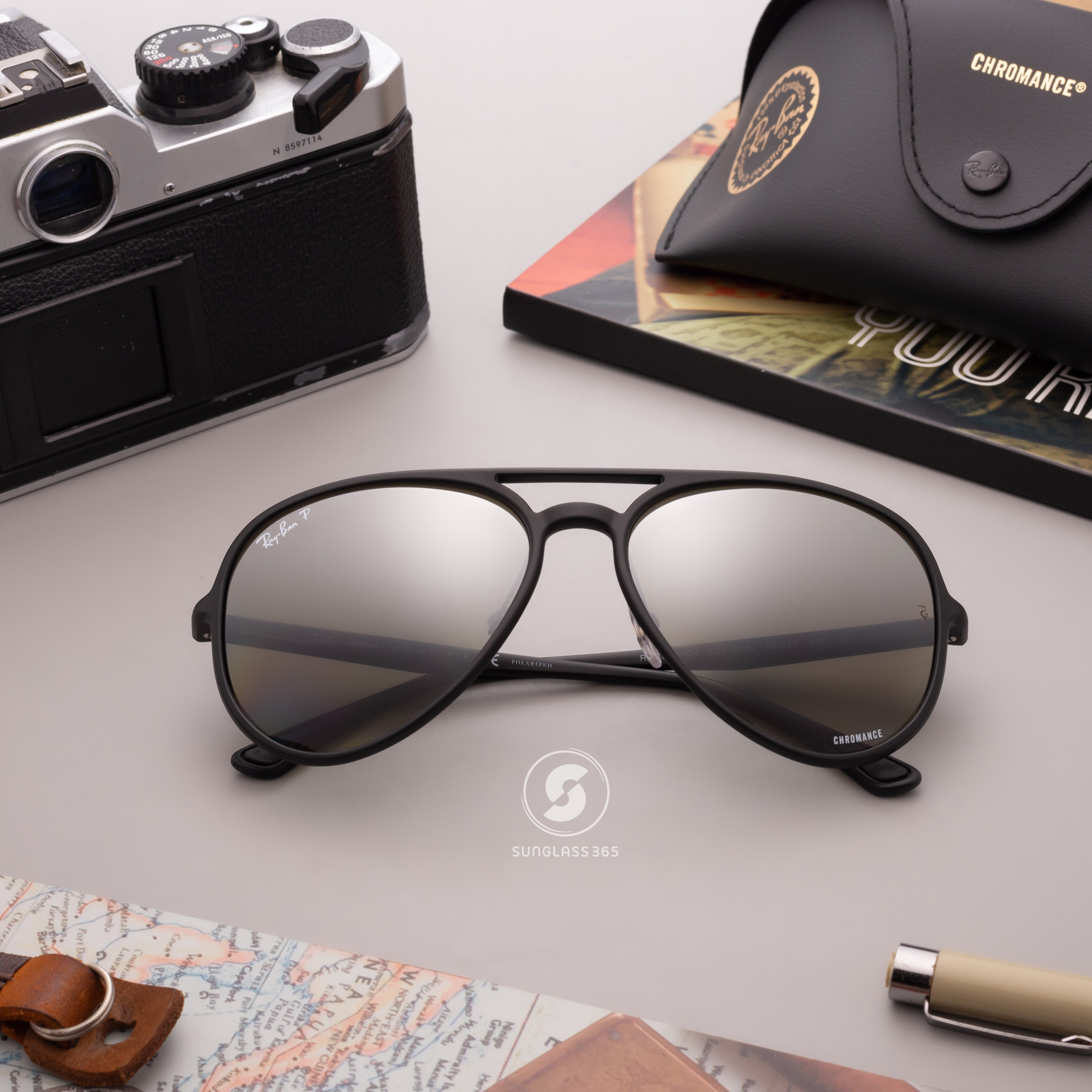 Ray-Ban RB4320CH 601S5J Grey Mirror Polarized