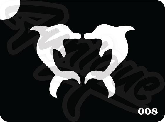 SET 5 Stencil บล็อกสติกเกอร์ รอยสักกากเพชร เพ้นท์กากเพชร กลิตเตอร์ Funique สติ๊กเกอร์ แบบลาย DIY งานประดิษฐ์