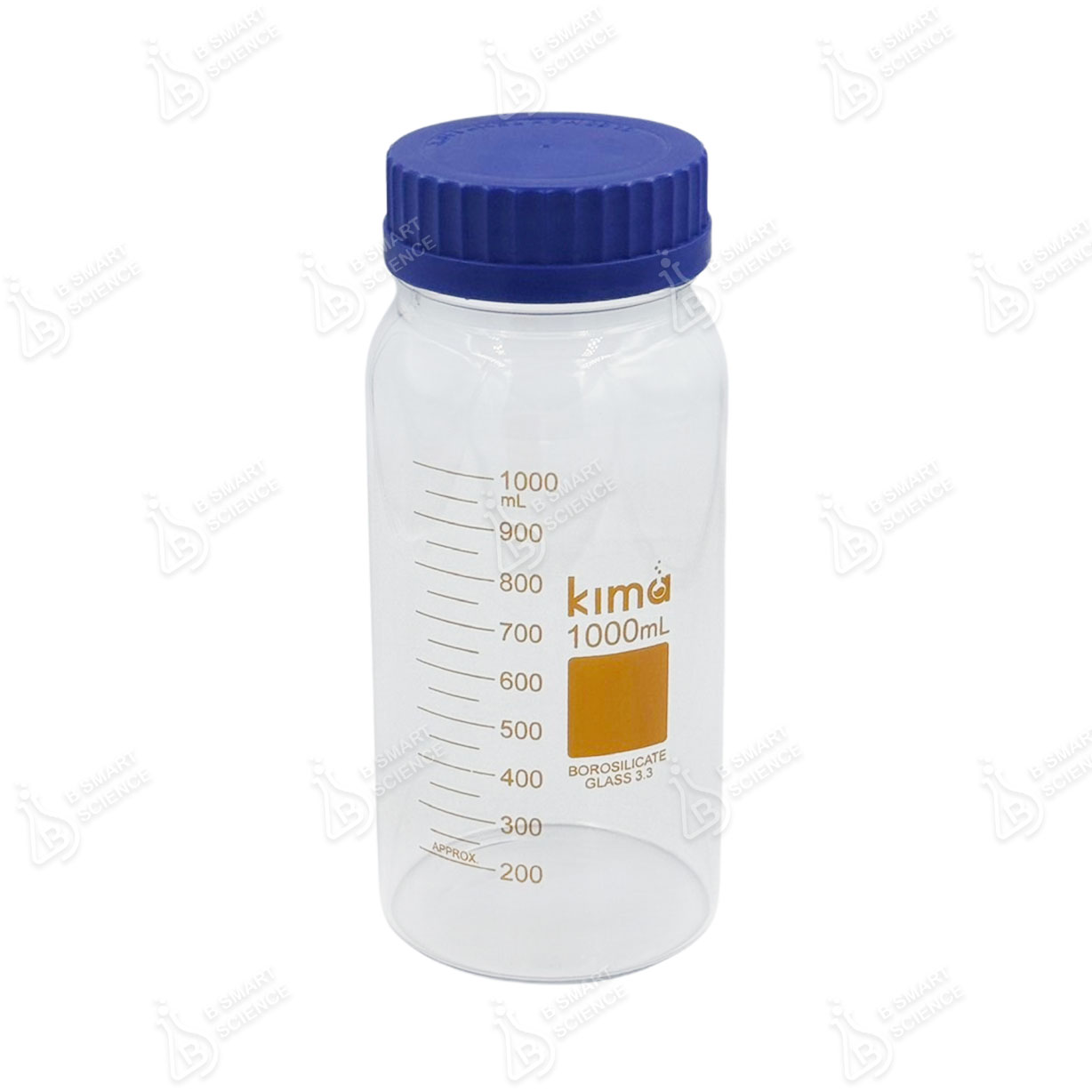 ขวดแก้วปากกว้าง Media Bottle wide mouth, KIMA