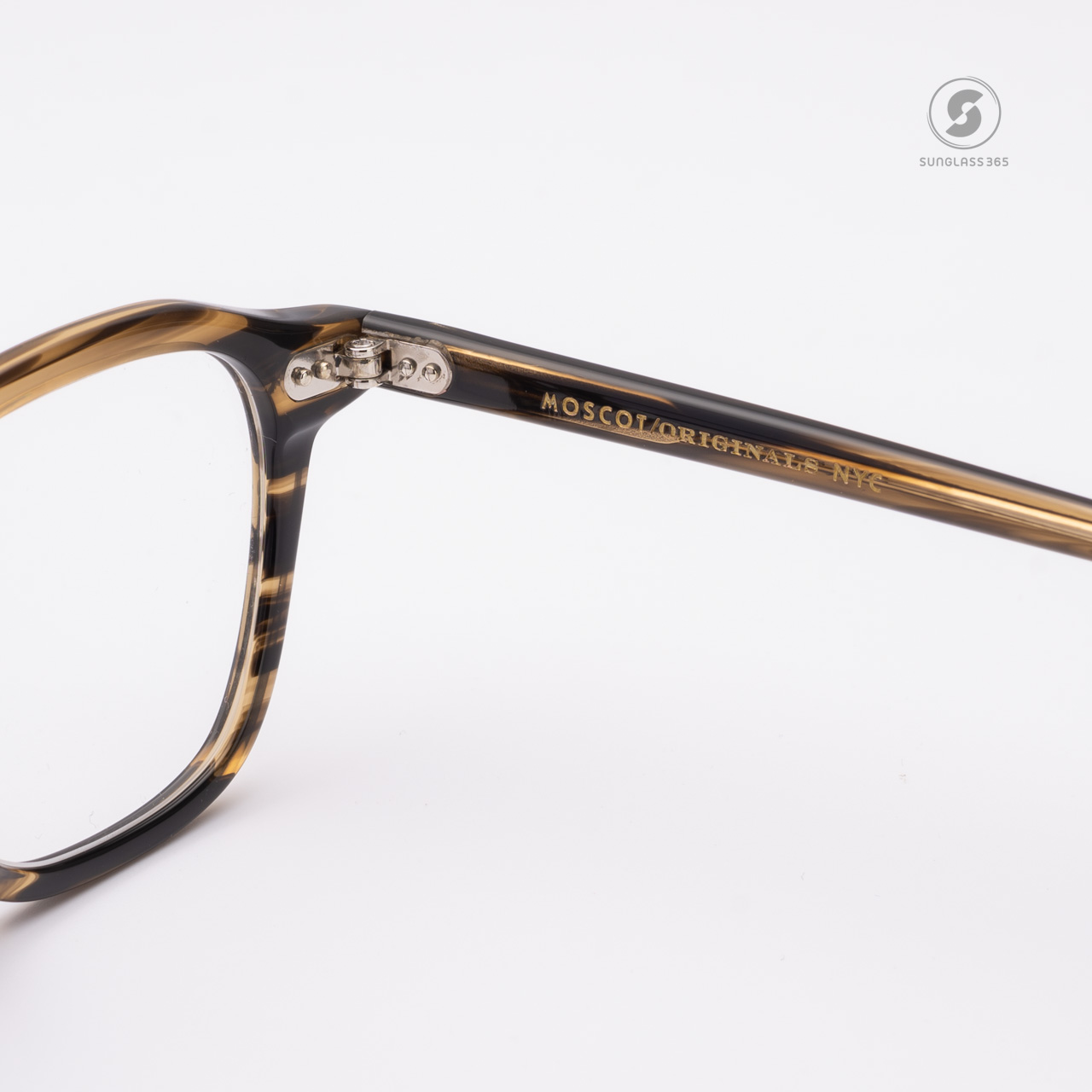 แว่นสายตา Moscot Vantz Brown Bamboo