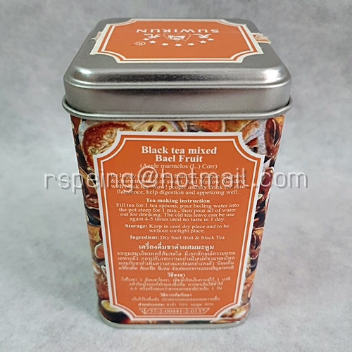 กล่องใส่ใบชา Black Tea Mixed Bael Fruit Suwirun