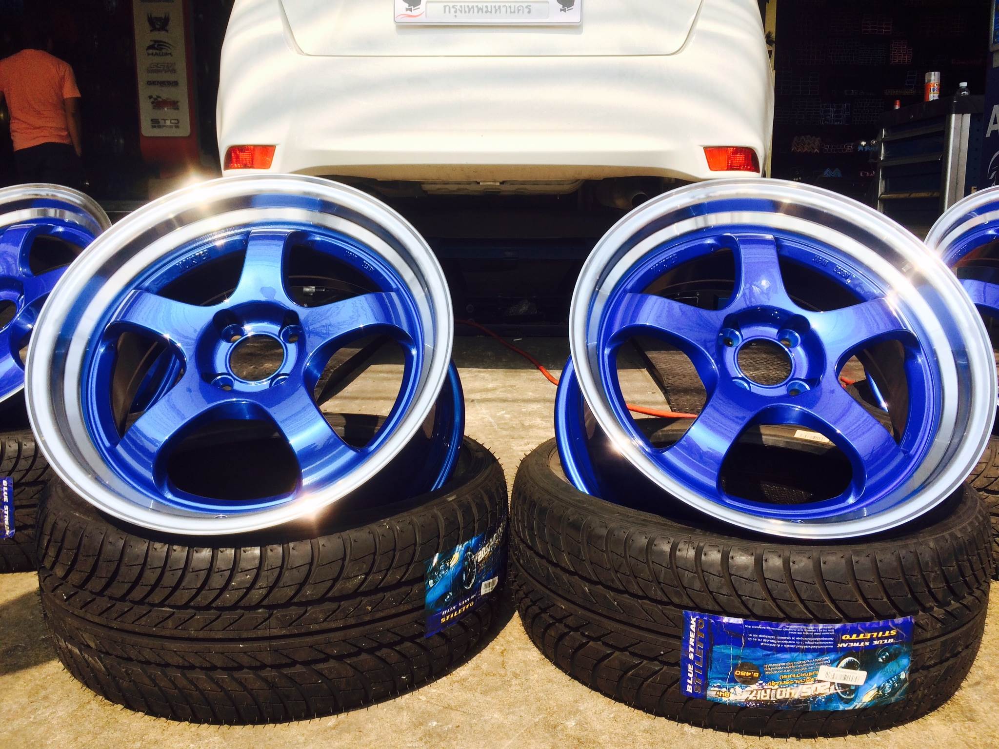 W WORK S1 ชอบ17 สีน้ำเงิน