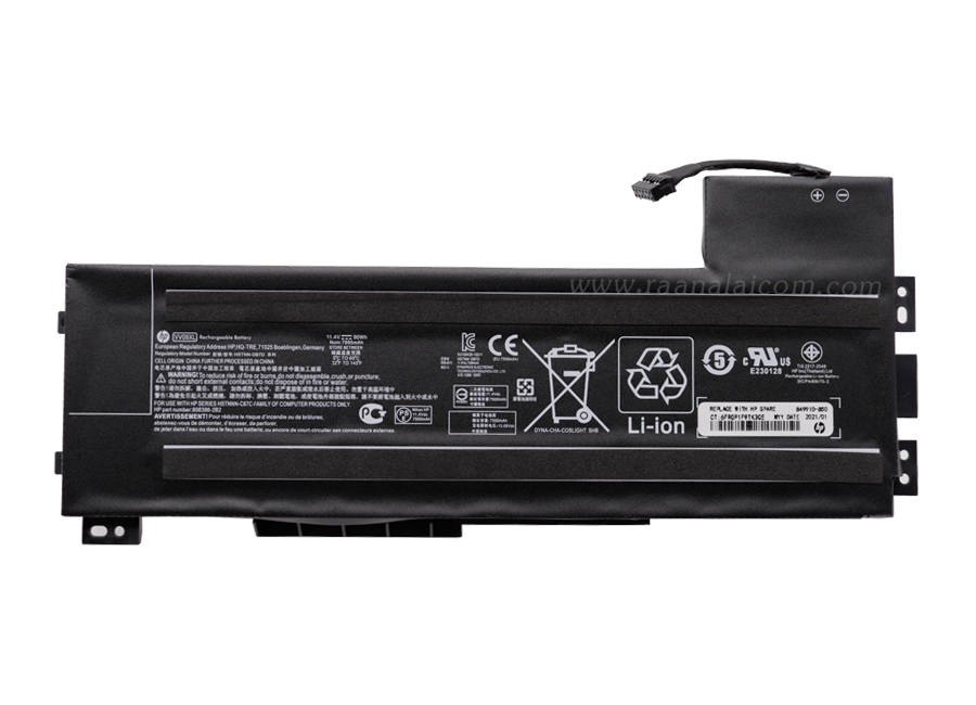 Battery HP ZBook 15 G3 G4 Mobile Workstation Original VV09XL ราคา พิเศษ แบตเตอรี่ HP ZBook 15 G3 Mobile Workstation 90Whr ตรงรุ่น