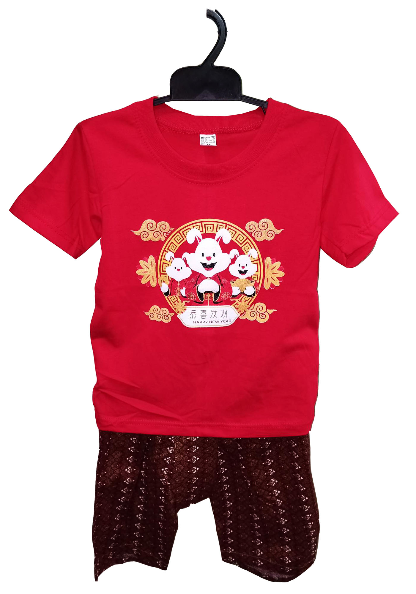 เสื้อยืดสีแดงตรุษจีน เสื้อยืดปีใหม่