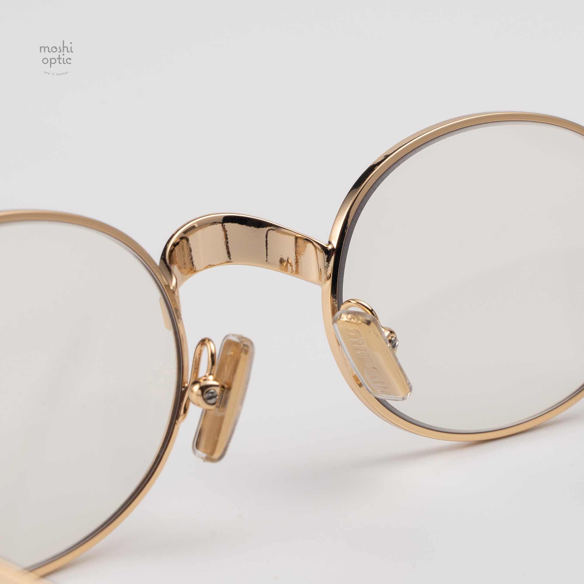 แว่นกันแดด Miu Miu Glimpse MUB51S 5AK10W Gold Blue-violet  display picture 1