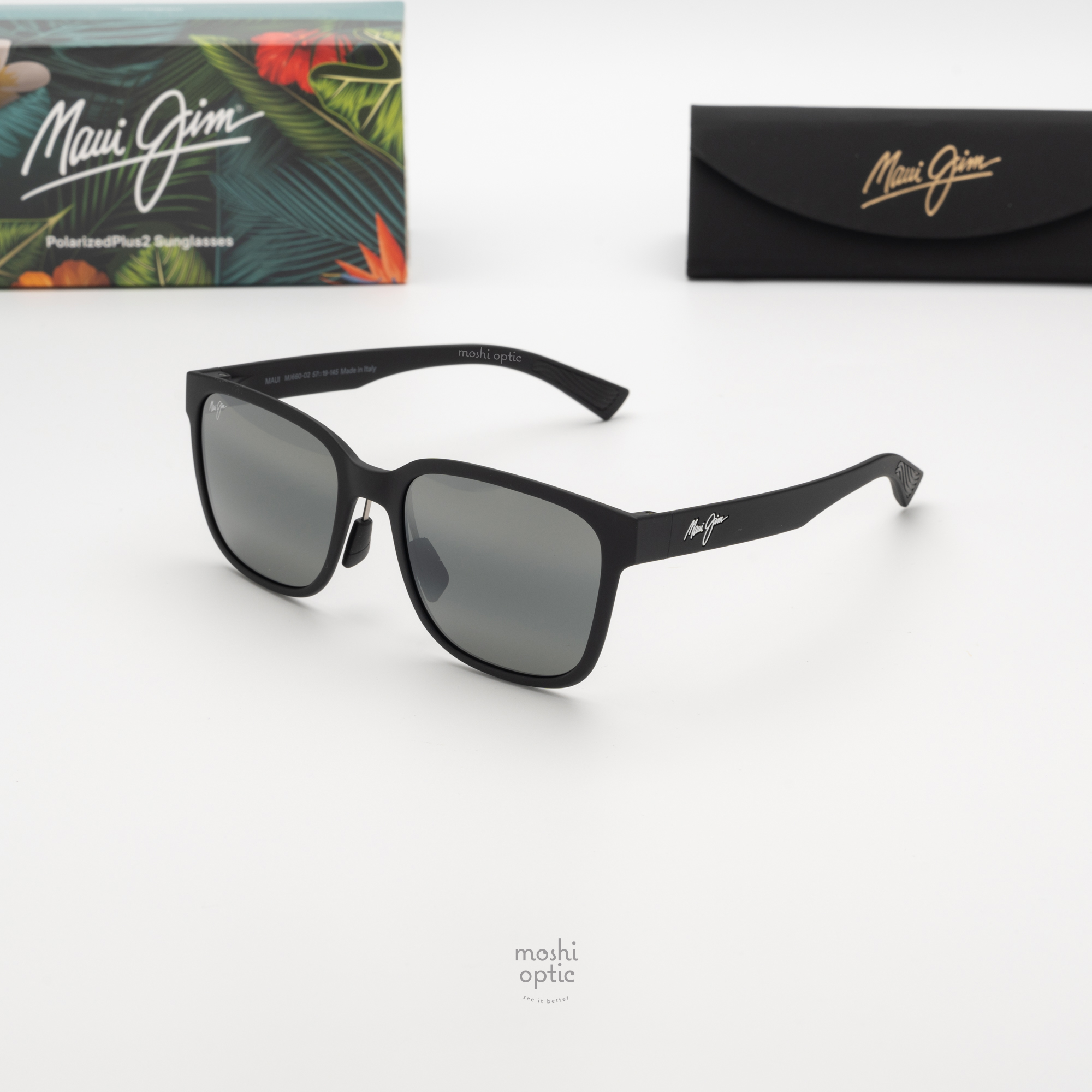 แว่นกันแดด Maui Jim PAULELE MJ H660 02 Neutral Gray