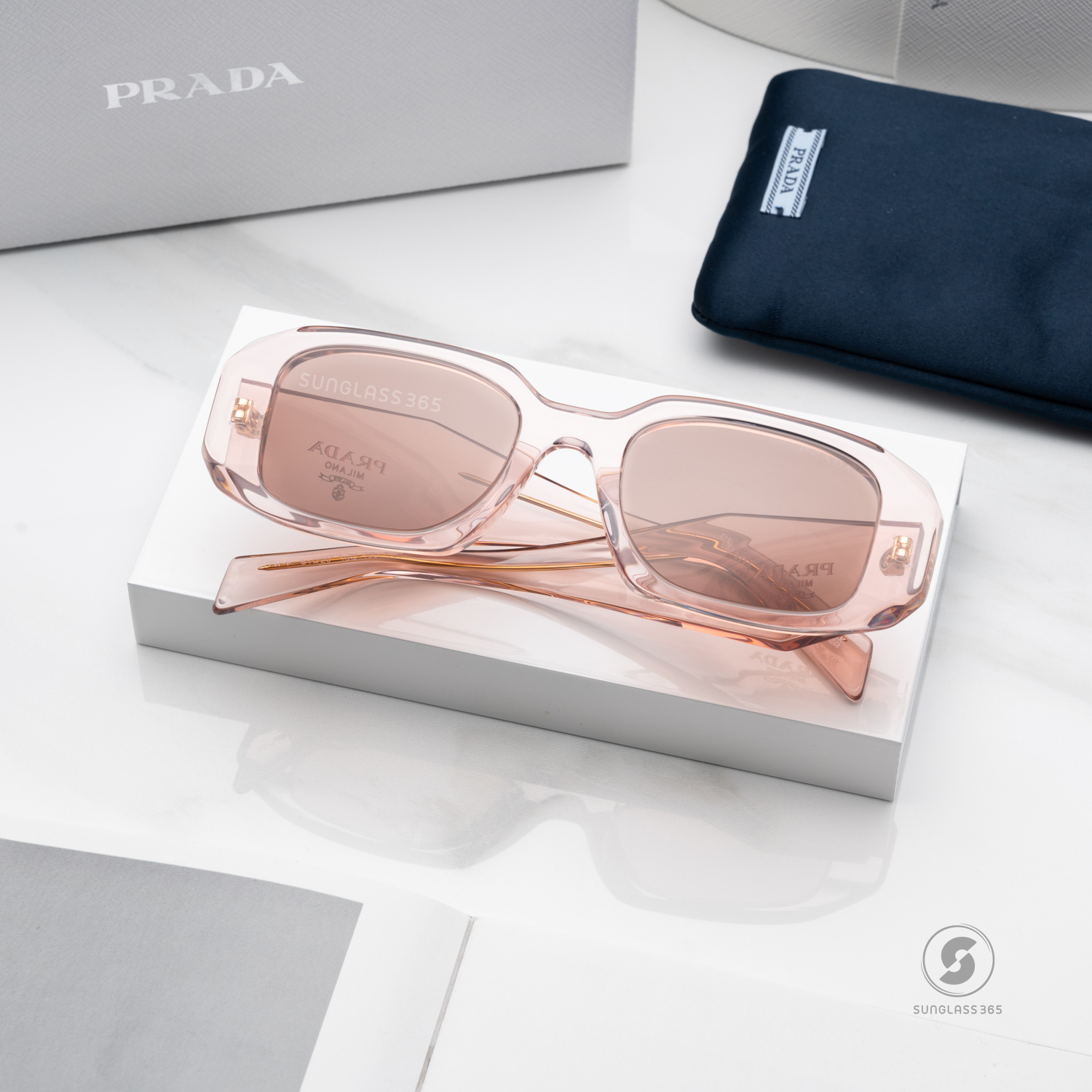 PRADA Symbole PR17WSF 19Q10D Transparent Peach