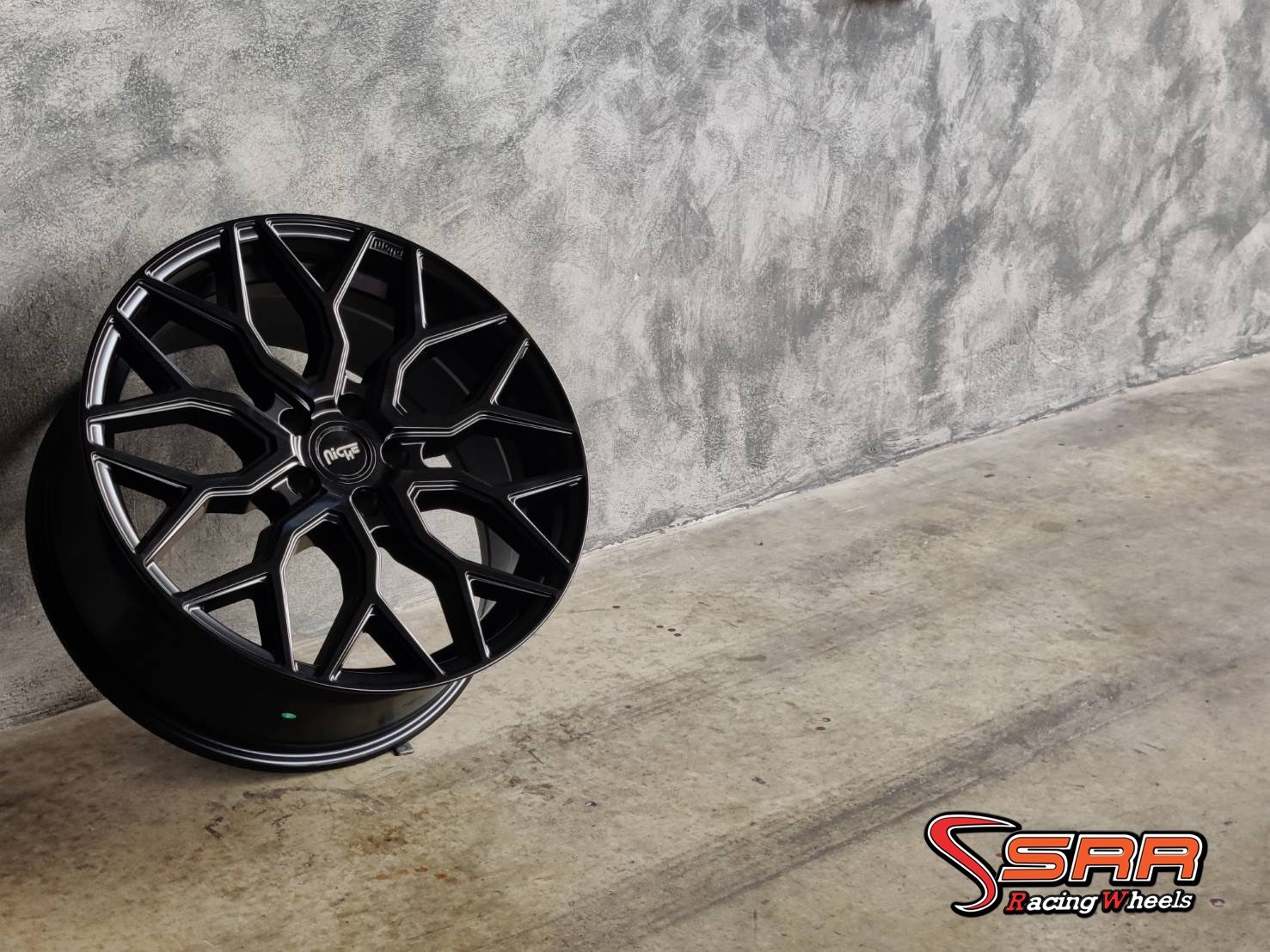 NICHE-MAZZANTI 19X8.5/9.5 5X114.3 35 MATTE BLACK (สีดำด้าน)