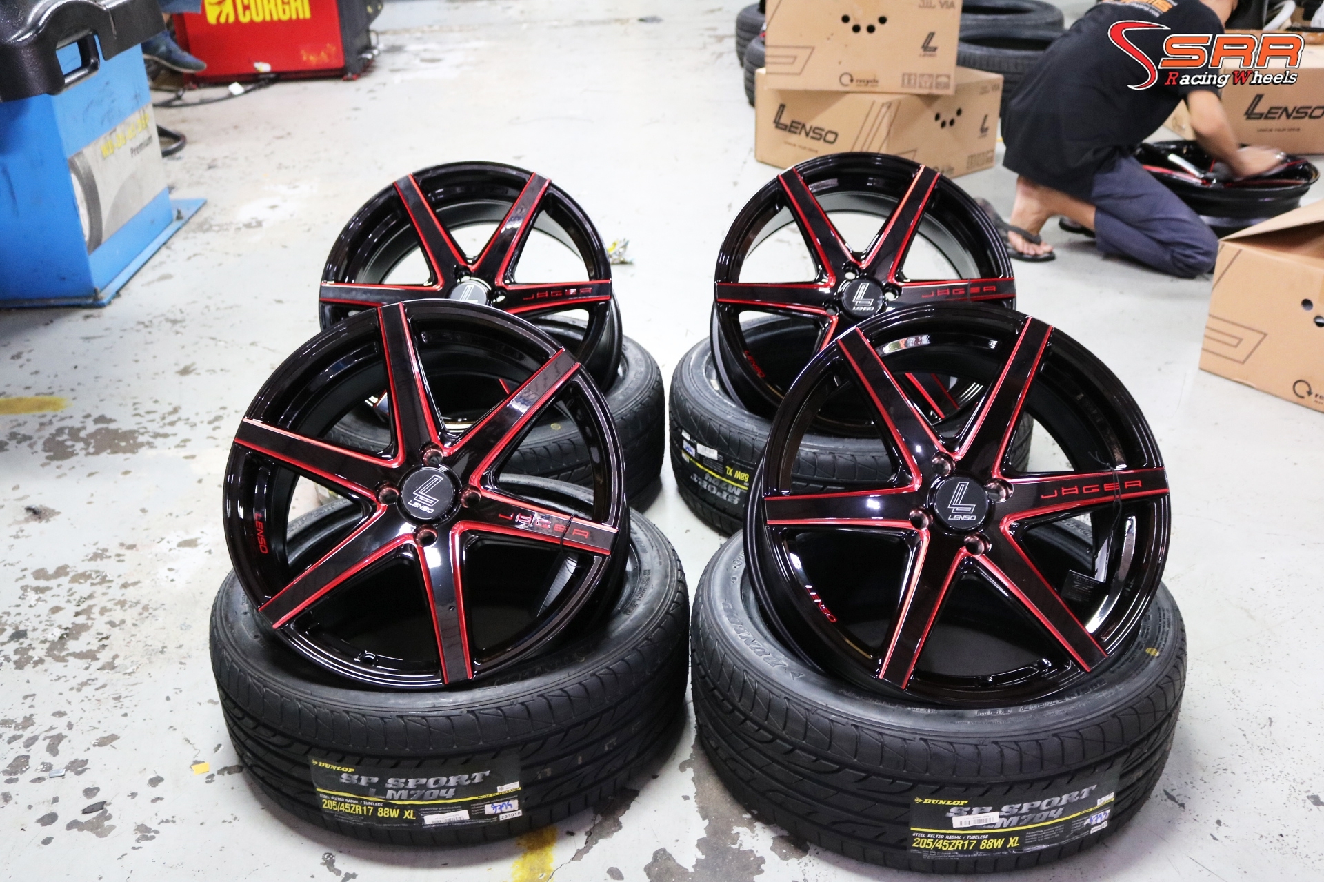 ล้อ LENSO JAGER-CRAFT ขอบ17 กว้าง7.5 4x100 offset+35