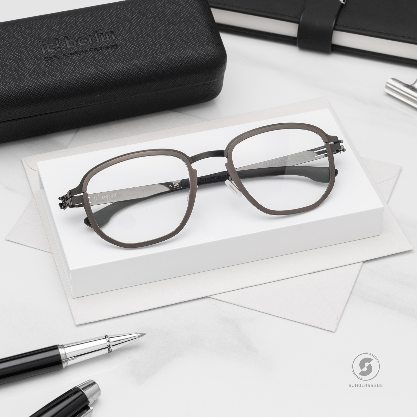กรอบแว่น IC BERLIN Iridium Graphite Gunmetal