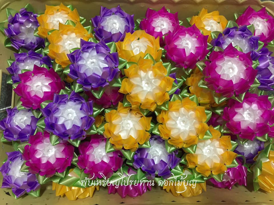 ดอกทานตะวันคละสี เหรียญโปรยทาน