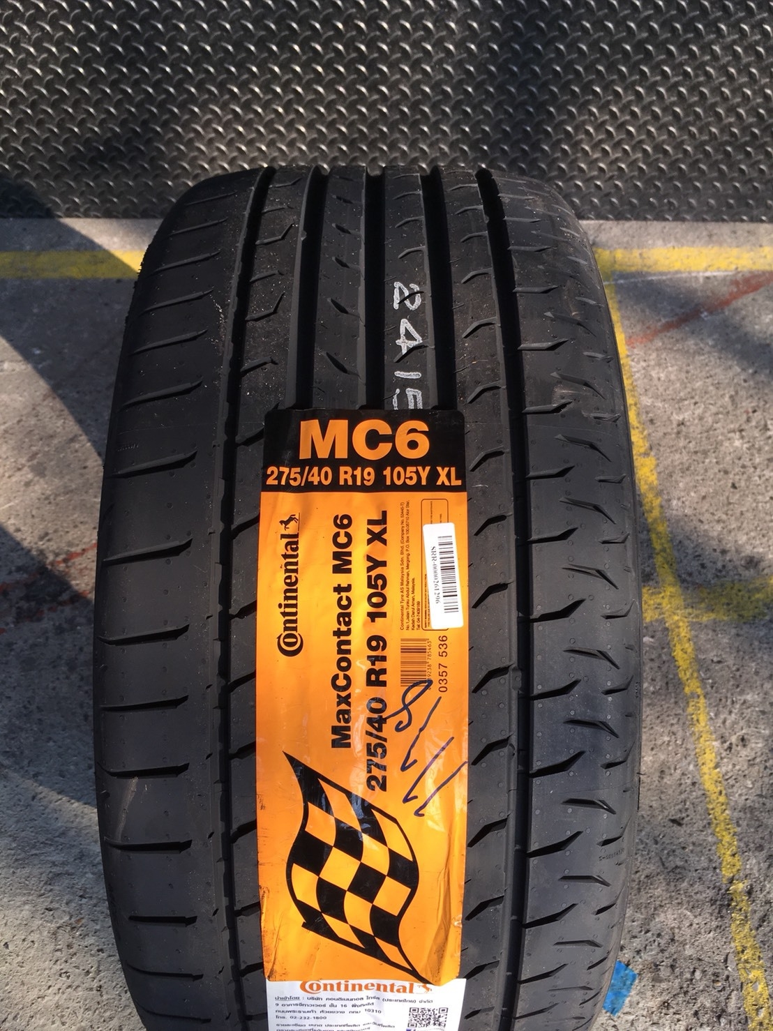 CONTINENTAL CONTACT MC6 275-40-19 เส้น 6800 ปี18 ปกติ 12000