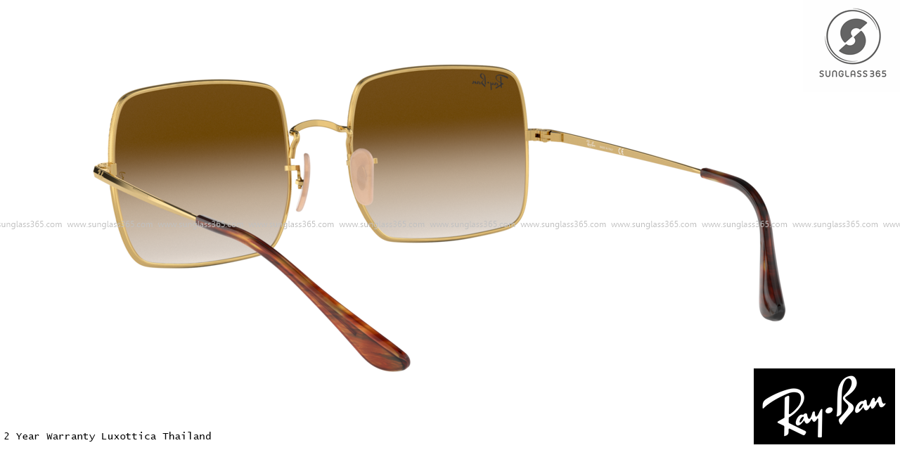 RayBan RB1971 Square 914751 Clear Gradient Brown