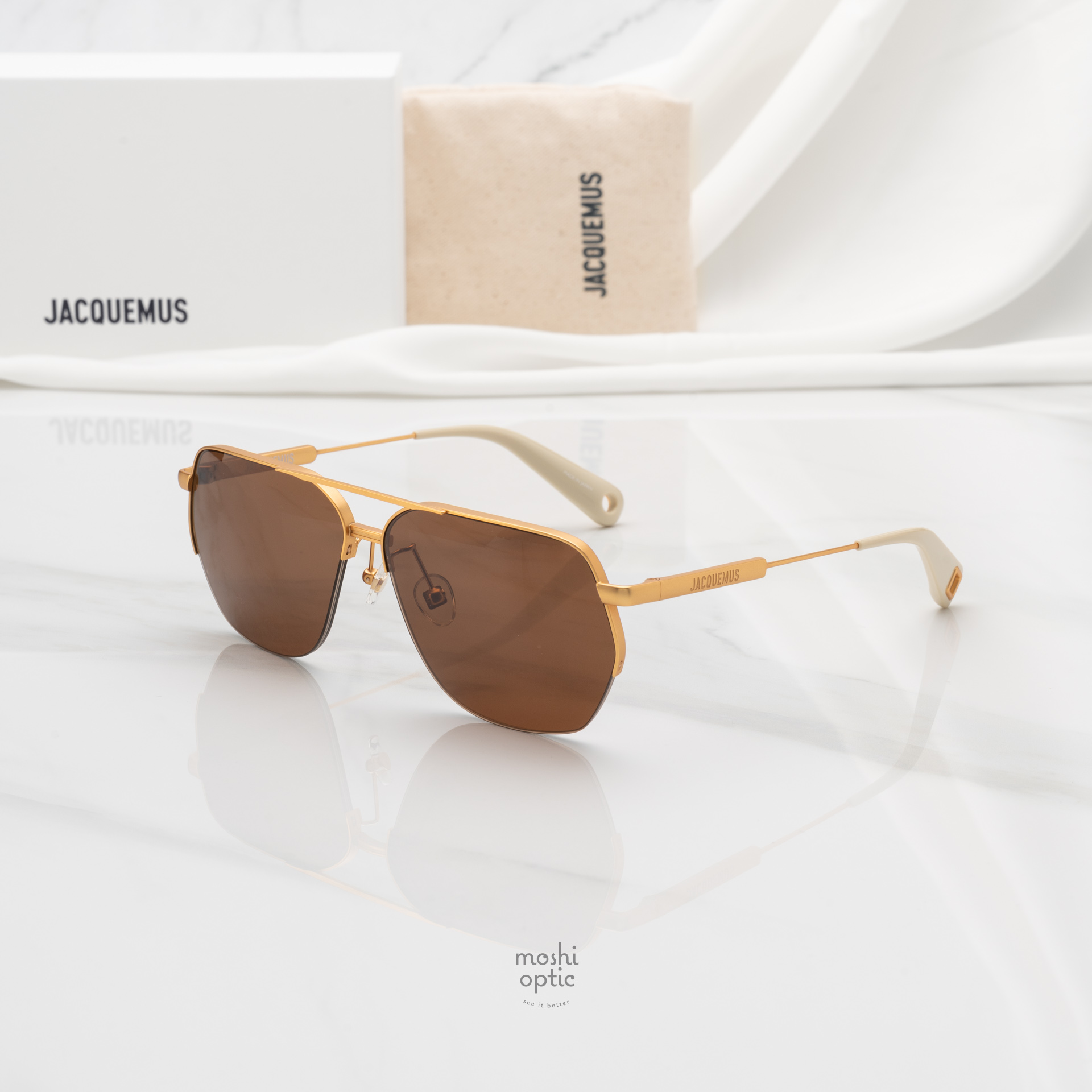 แว่นกันแดด JACQUEMUS AVIADOR JAC67 C1