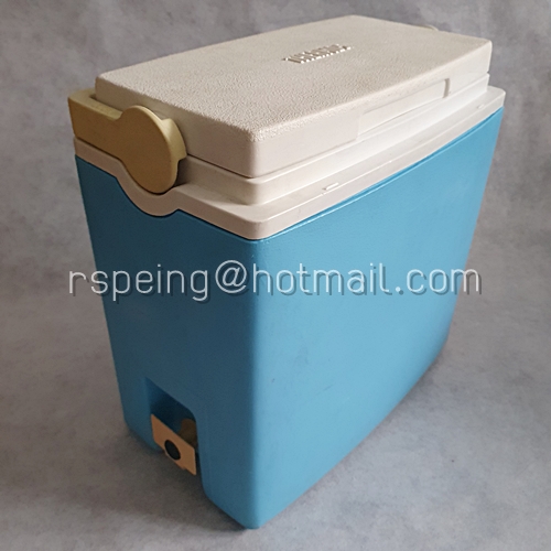 ถังกดน้ำทรงเหลี่ยม เทอร์มอส Thermos Cooler สีฟ้า ขนาด 12 ลิตร