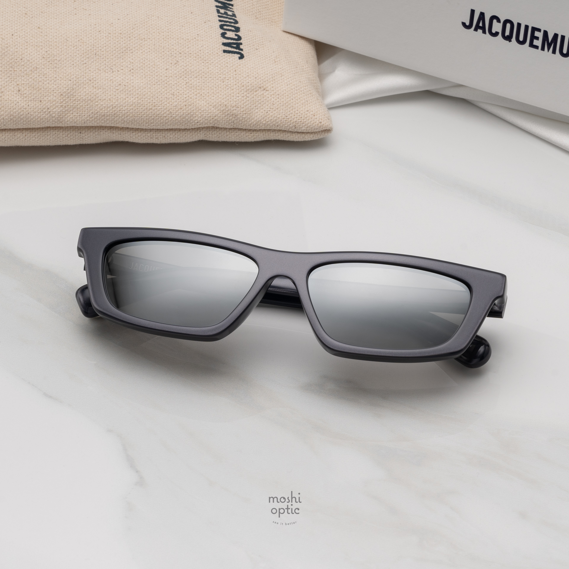 แว่นกันแดด JACQUEMUS SUN TRAPEZ JAC136 C2