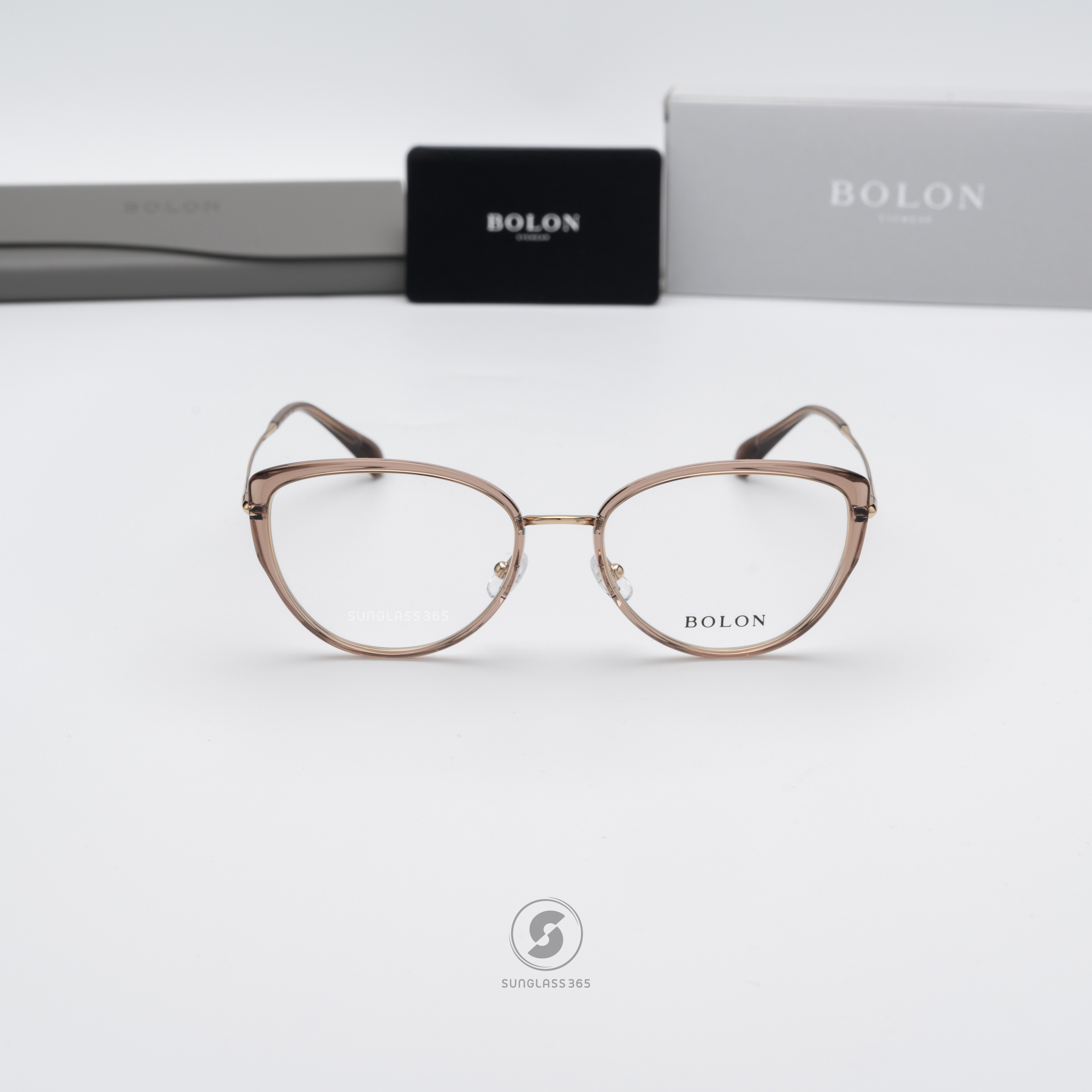 แว่นสายตา BOLON รุ่น Prague BJ6156 B21 Transparent Brown / Gold