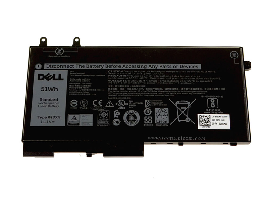 Battery Dell Latitude 5401 Original R8D7N ลด ราคา พิเศษ แบตเตอรี่ โน๊ตบุ๊ค Dell Latitude 5401 51Whr ตรงรุ่น
