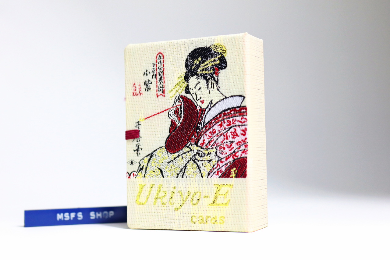 [Vintage] Ukiyo-E Playing Cards รุ่นเก่า กล่องผ้า - การ์ด Vintage มือสอง